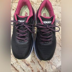 Hoka Bondi 7 Women's Blue Graphite, Festival Fuchsia 1110519 Size 8